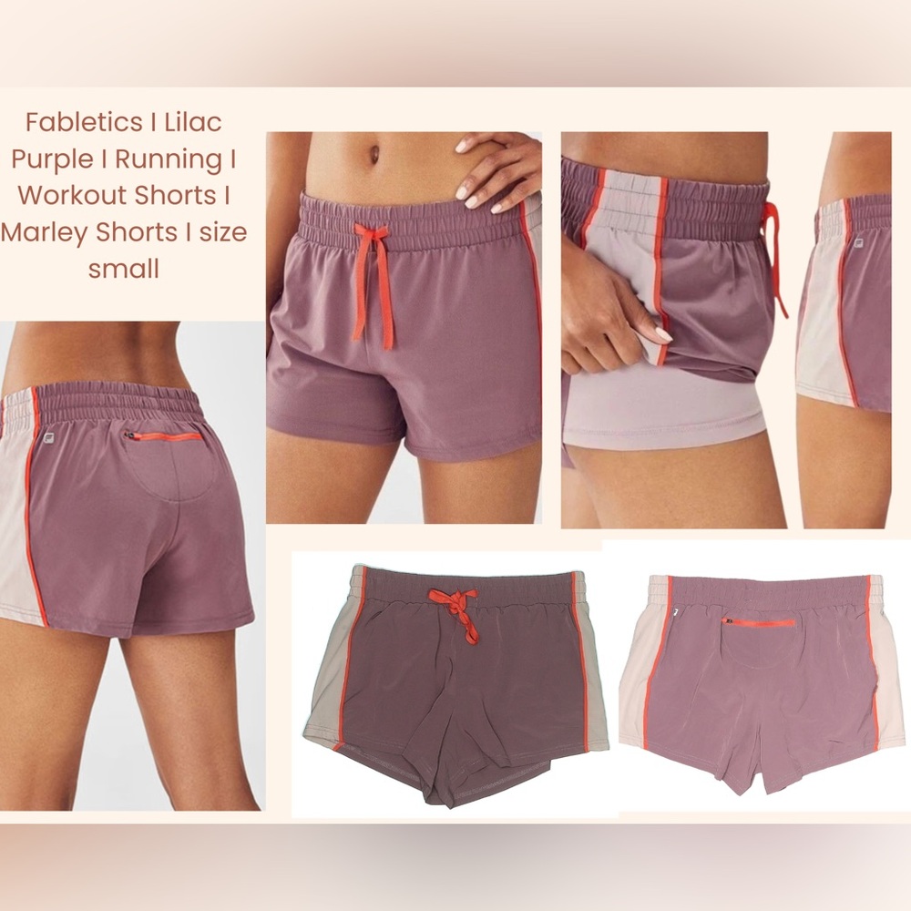 Fabletics Lilac Purple Running Workout Shorts - Marley Short- Small